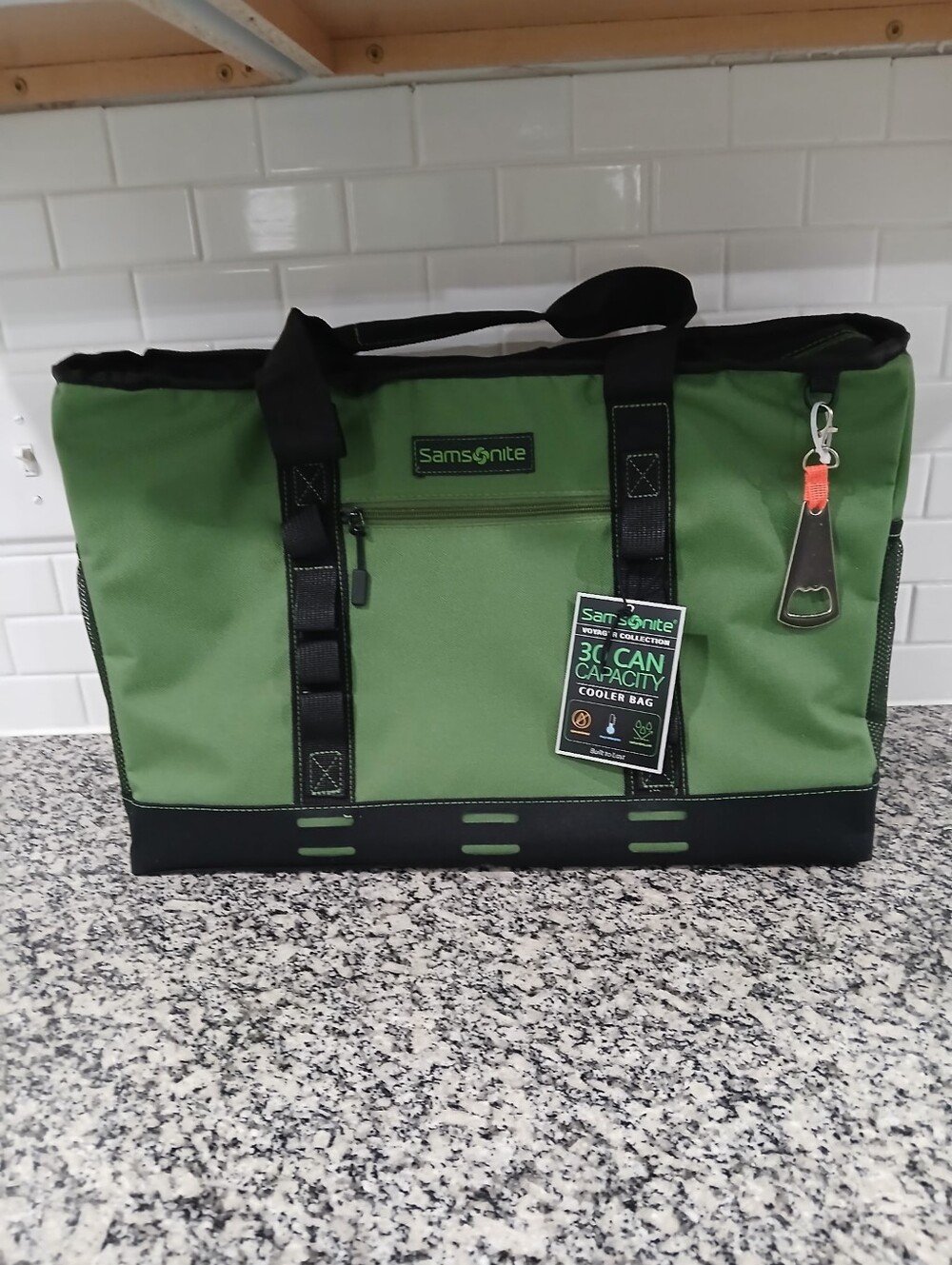 Samsonite Green and Black Insulated Duffel Cooler Bag